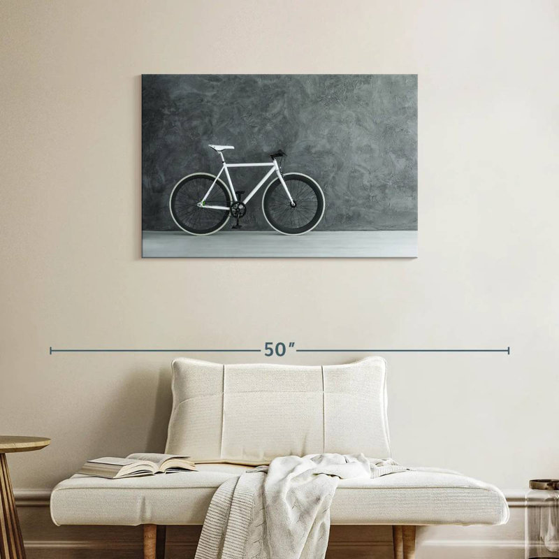 Vélo blanc Mehar, H 24 po x l 36 po