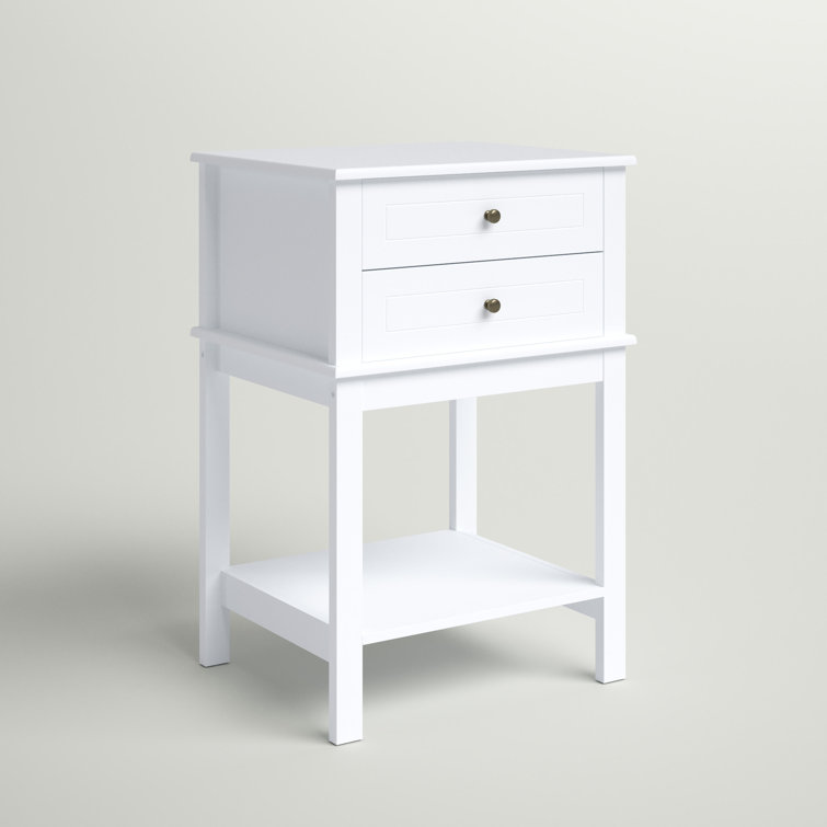 Busey 1 - Drawer End Table and Storage Andover Mills Color: White