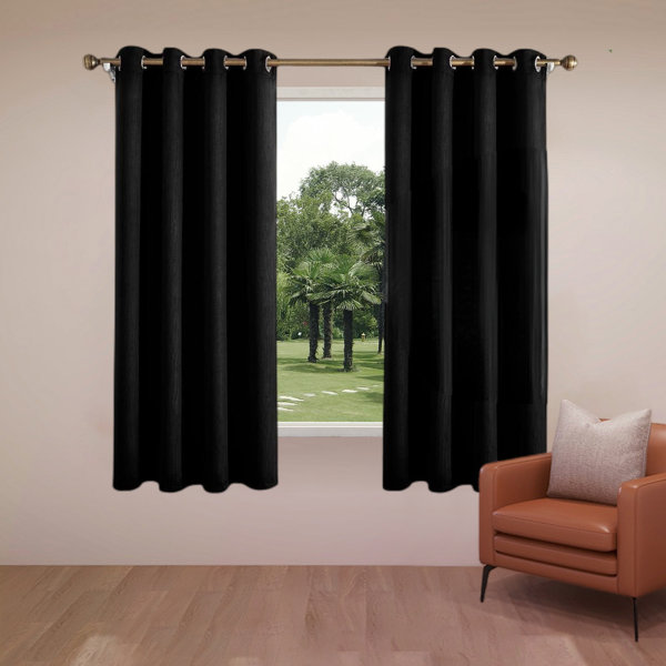 Ebern Designs Carryl Polyester Blackout Curtain Pair | Wayfair