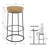 Mccree Upholstered Counter Stool with Metal Frame-2066914123