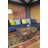 Sanjay Old Distressed Painted Teak Trunk on Wheels
