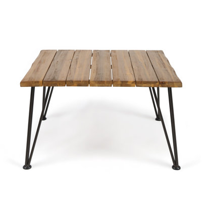 ZION INDUSTRIAL WOOD AND METAL COFFEE TABLE
