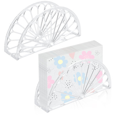 24 Pcs Napkin Holder Plastic Clear Napkin Holders