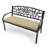 48" x 18" Outdoor Bench Cushion with Ties-1557750448