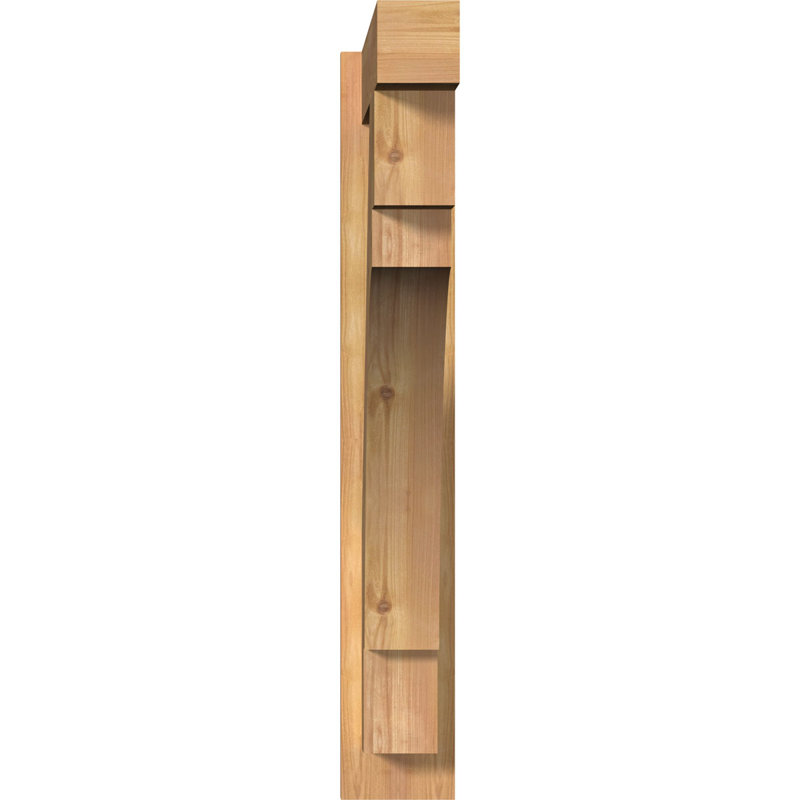 Persienne en bois Merced Block Rustic Timber, P 28 po x H 36 po, Sapin Douglas de 8 po (sciage brut)
