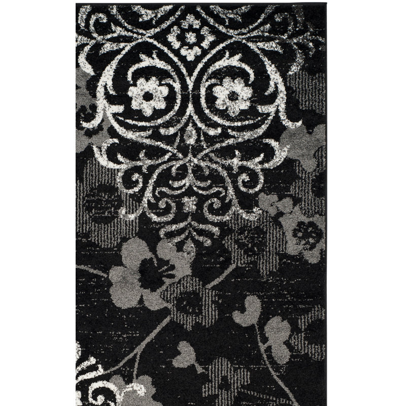 Tapis floral Bronti Performance, Carré 3 pi