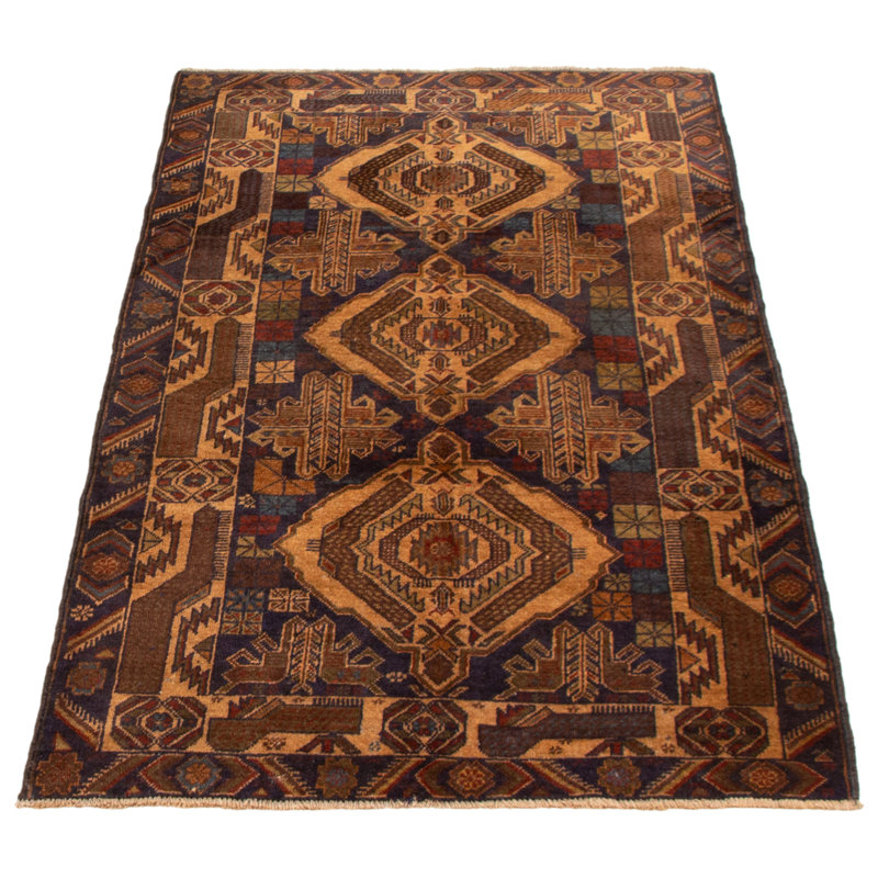 Tapis bleu marine foncé Lynnisha 3 pi 7 po x 6 pi 7 po