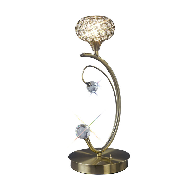 Crystal Novelty Lamp, Gold