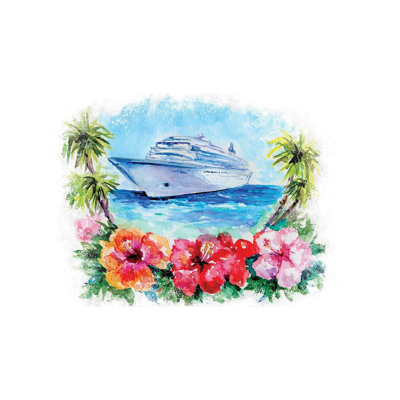 Bateau de croisière par Ephrazy, peinture sur toile tendue