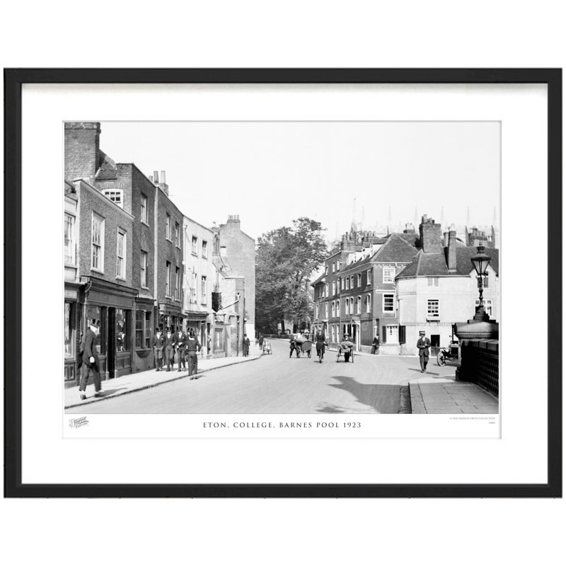 Eton, College, Barnes Pool 1923 - Single Picture Frame Print, 28cm H X 36cm W x 2cm D
