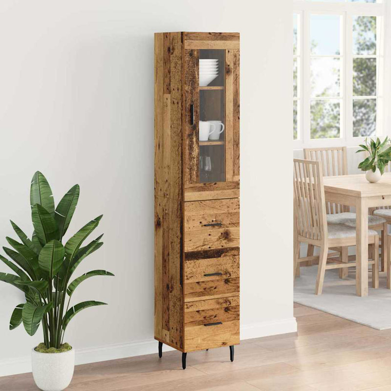 34.5cm Sideboard, Old Wood