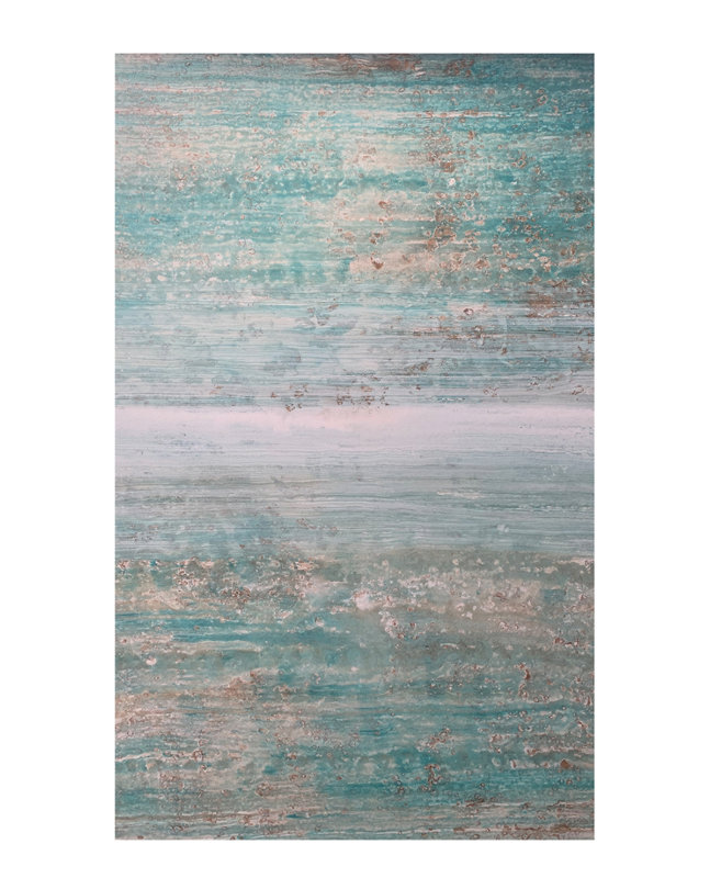 Velora Single Picture Frame Painting on Wood, 150 cm H x 90 cm W, White