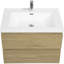 Meuble-lavabo flottant avec lavabo, conception murale pour une décoration de salle de bain moderne et peu encombrante.-886730795