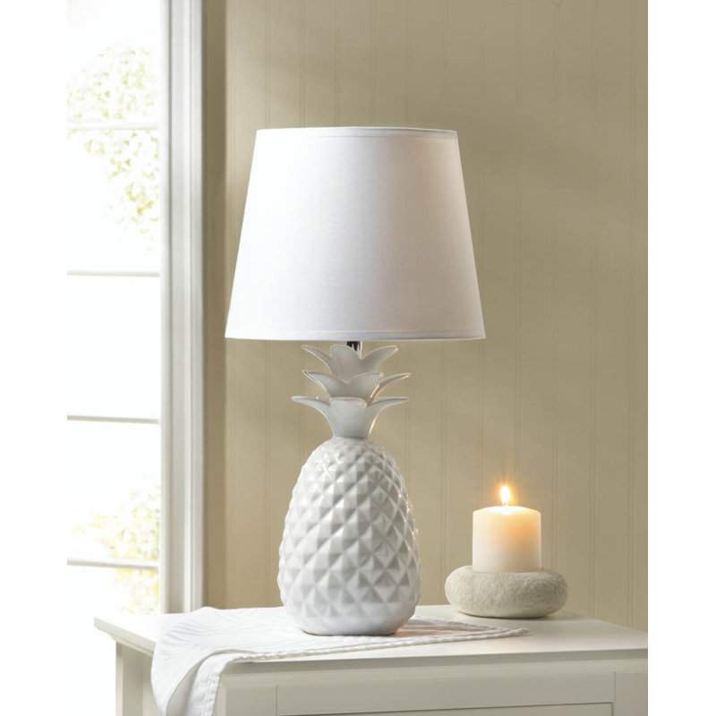 Lampe de table 19,5 "Louise, Blanc