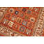 Tapis rustique en laine rouille / ivoire Candie Berjesta - 6 pi 0 po x 7 pi 10 po