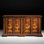 86" Drawer Walnut Wood Credenza