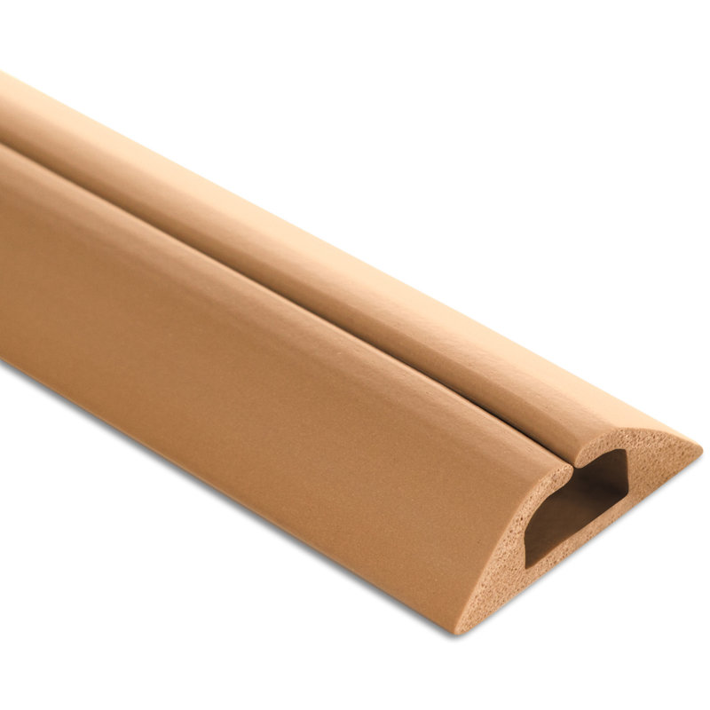 Beige Compact Cord Cover Cable Protector, 5 Ft