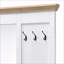 Arbre d'entrée avec miroir, banc et amp; Rangement | Chêne clair Finition blanche | Chêne clair, blanc | Bois synthétique