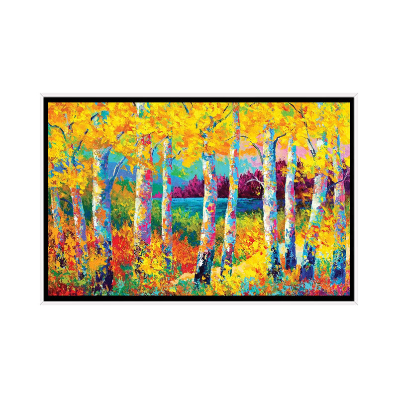 Autumn Jewels 1 Piece Painting on Canvas, 101.6 cm H x 66.04 cm W, White Framed