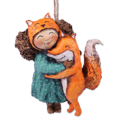 5'' Handmade Fabric Hanging Figurine Ornament