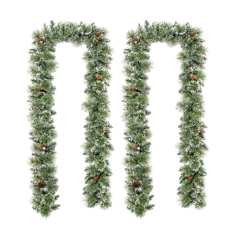 Guirlande de Noël avec lumières pré-éclairées, 9'