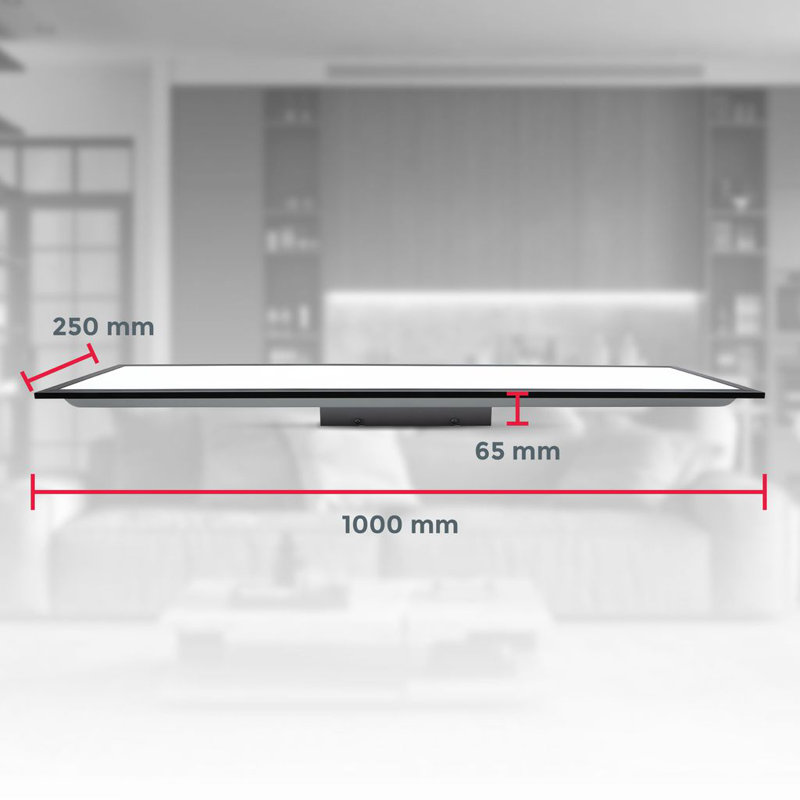Dakisha 1-Light 100cm LED Flush Mount