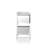 Commode décorative en acier à 6 tiroirs Kristopher-52151486