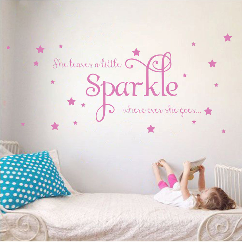 Décalcomanie murale sparkle, H 26 po x l 65 po x P 0,01 po, Gomme à bulles
