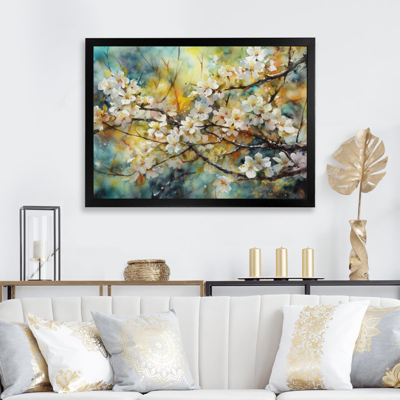 Pomme Rudwan, reproduction d'art sur toile, Cadre photo noir, H 12 po x l 20 po x P 1 po