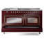 ILVE Nostalgie II Noblesse 60 in Dual Fuel Range 7 Burner, Griddle, Frenchtop-1606748021-1606747989