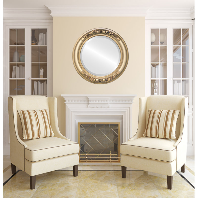Winfrey Wood Flat Wall Mirror, 33" x 33"