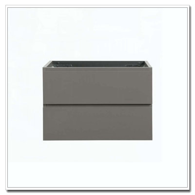 Wall Mount Cabinet With Two Pre Assembled Soft Closing Drawers