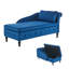 Modern Nailhead-trim & Button-tufted Lounge Chair, Velvet Chaise Lounge Sofa With Storage, Bedroom And Office-1822020612
