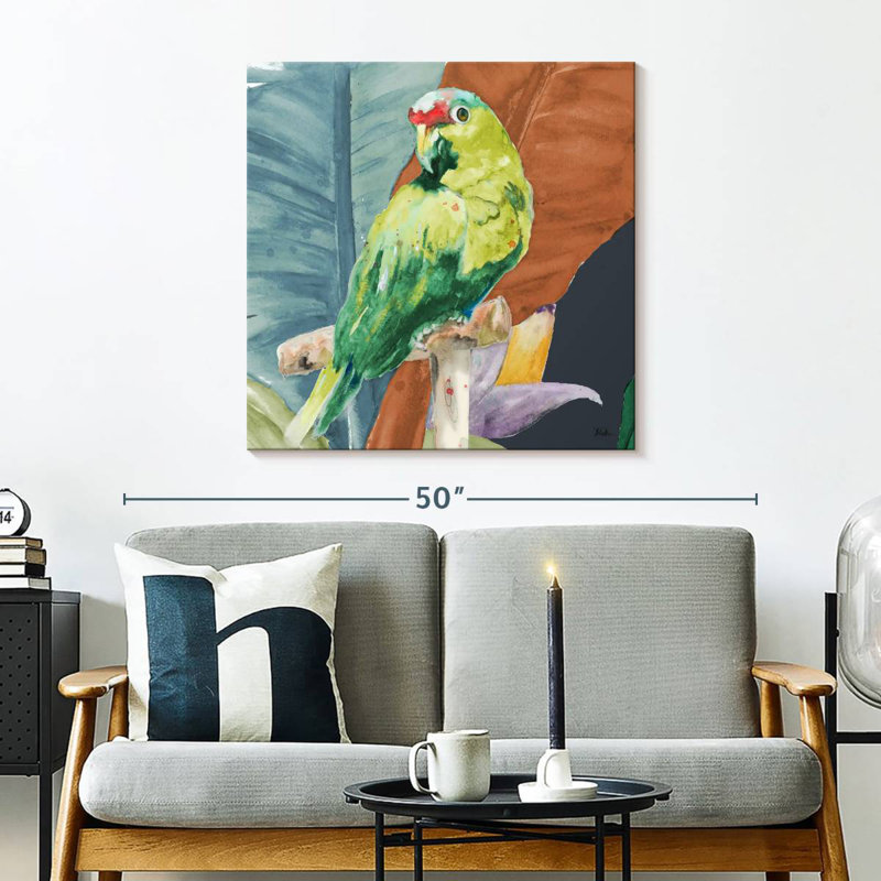 Brampt A Tropical Parrot, 30" H x 30" W