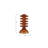 Amber Glass Taper Candle Holder