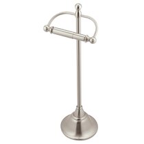 Free Standing Gold Toilet Paper Holder Stand White Marble Base and Sto —  Marmolux