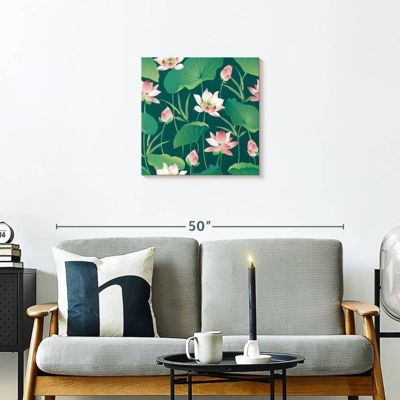 Lotus Leaves, 20" H x 20" W
