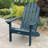 Anette Outdoor Adirondack Chair With Ottoman-424683049