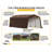 ShelterLogic 3-in-1 Run-in Shelter Brown-113496371