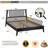 Kaylin Premium Solid Wood Platform Bed Frame with Headboard – 800 lb Capacity, No Box Spring Needed, Fits All Mattresses-92364659-73296058