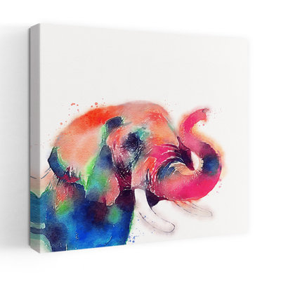 The Majestic II Contemporary Elephant Wildlife Art