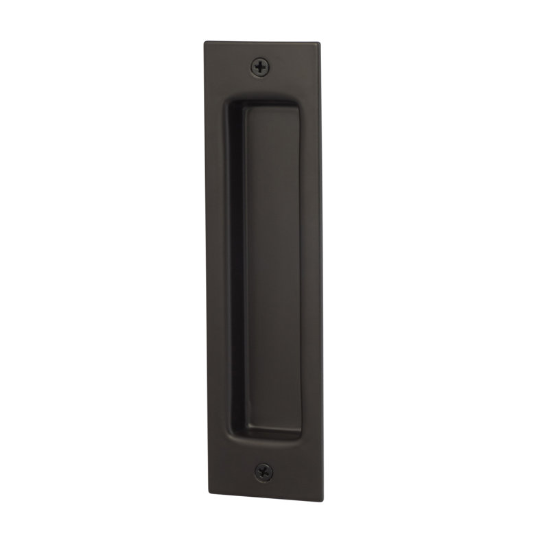 Flush Barn Door Handle, Flat Black