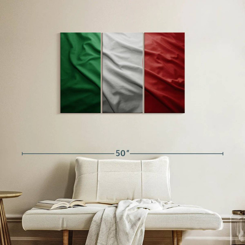 Borges Italian Flag, 24" H x 38" W