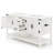 Chimira 60" Farmhouse Storage Bathroom Vanity With Double Sink, White-116722778