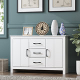 Limestone Wide 2 Door 3 Drawer Sideboard