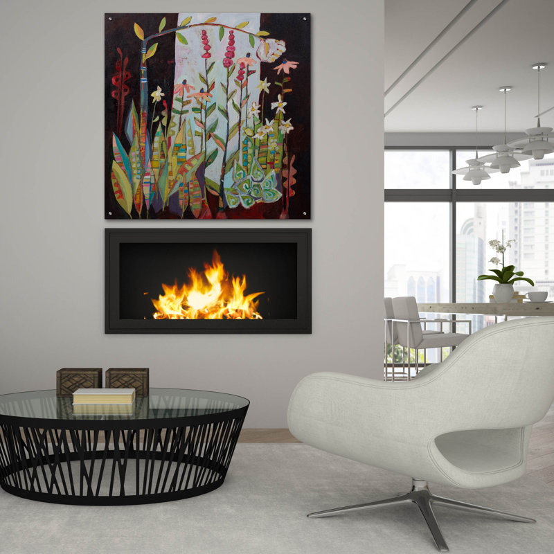 4 po par Staci Marie Swider, art mural en verre acrylique, H 36 po x l 36 po x P 0,2 po