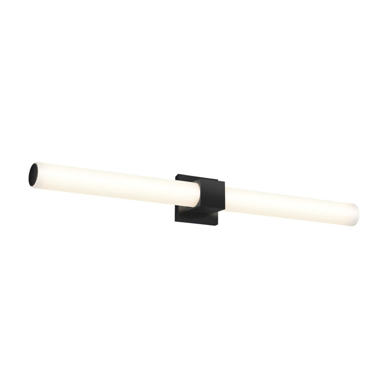 Barre d’éclairage de salle de bain à del 1 lumière à luminosité réglable Peotone, Noir