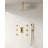 Digital Display Pressure‑Balanced Shower System, 12" Ceiling Mount Rainfall Shower Faucet with Handheld Spray-83197656