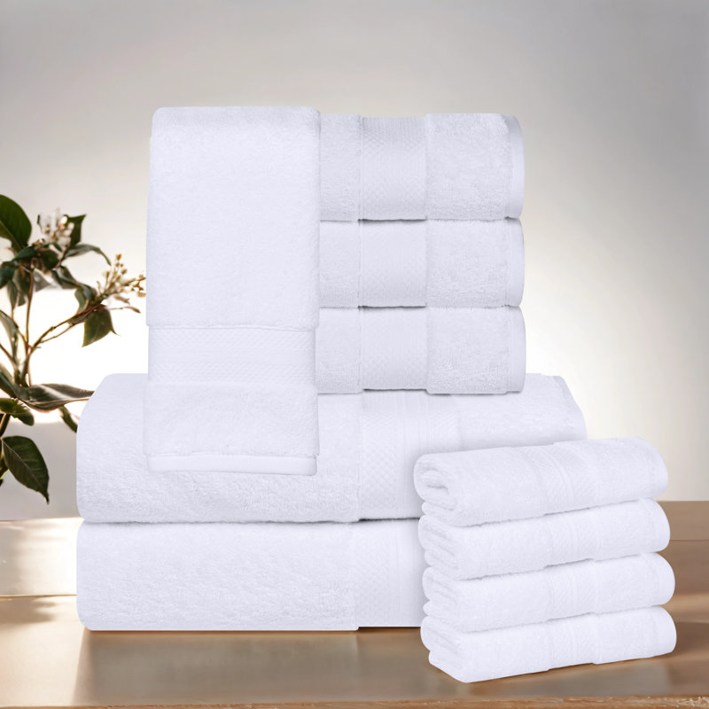 Ensemble de serviettes 10 pièces Aria, Blanc
