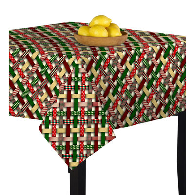 Mccoy Christmas Ribbons Tablecloth